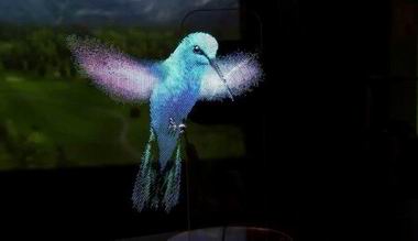 фото колибри голографический вентилятор