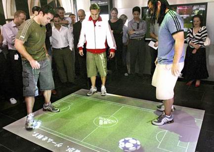 интерактивный пол игра в футбол